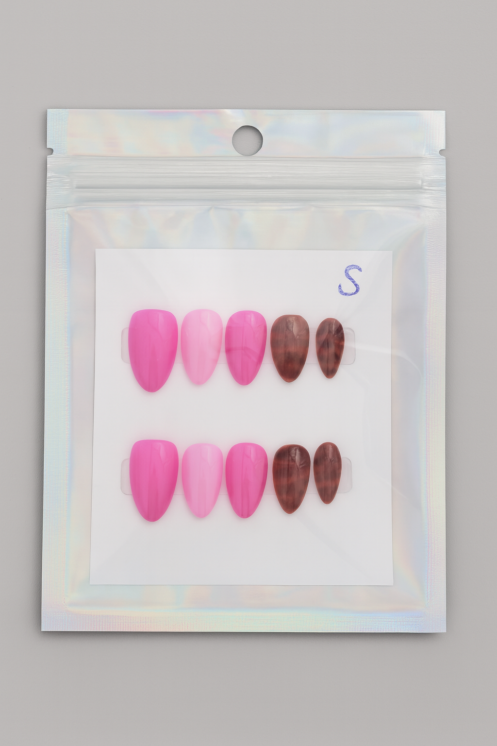 Bubblegum + Tortoise Press on Nail Set